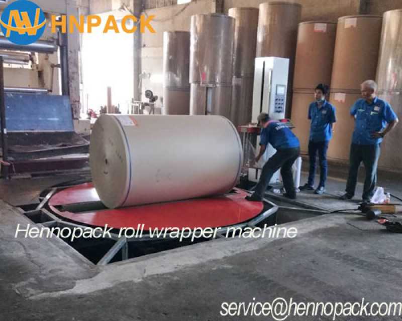 Hennopack Automatic Reel Wrapper - Efficient Paper Roll Packaging Solution